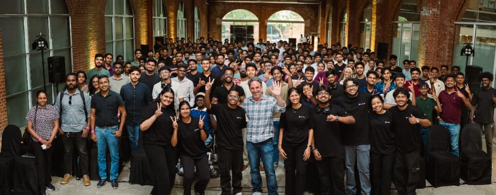 Cursor Meetup Colombo — group photo of all attendees at TRACE Expert City